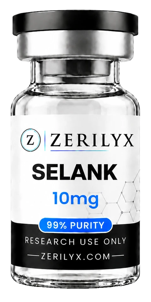 Selank 10mg research peptide vial - Zerilyx