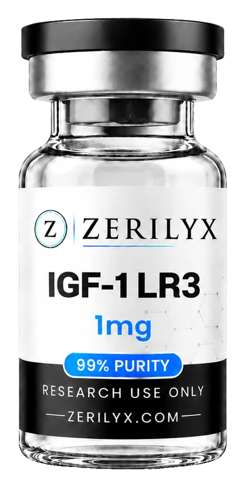 IGF-1 LR3 1mg research peptide vial - Zerilyx