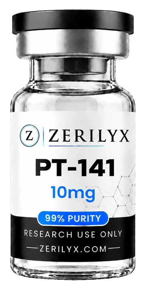 PT-141 10mg research peptide vial - Zerilyx