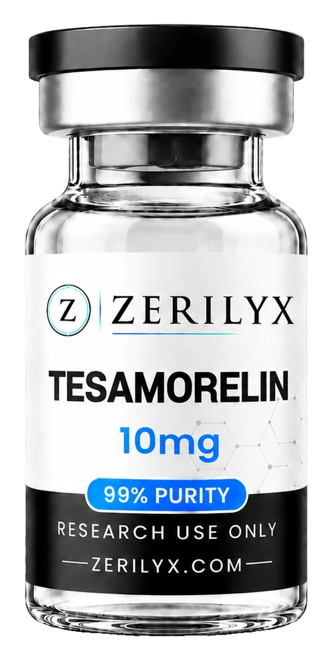 Tesamorelin 10mg research peptide vial - Zerilyx